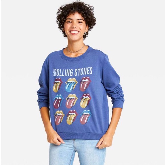 the Rolling Stones Tops - Women’s Rolling Stones Graphic Band Sweatshirt